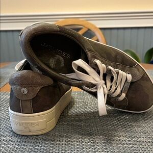 J/SLIDES ladies Camouflage Sneakers - Green and Brown